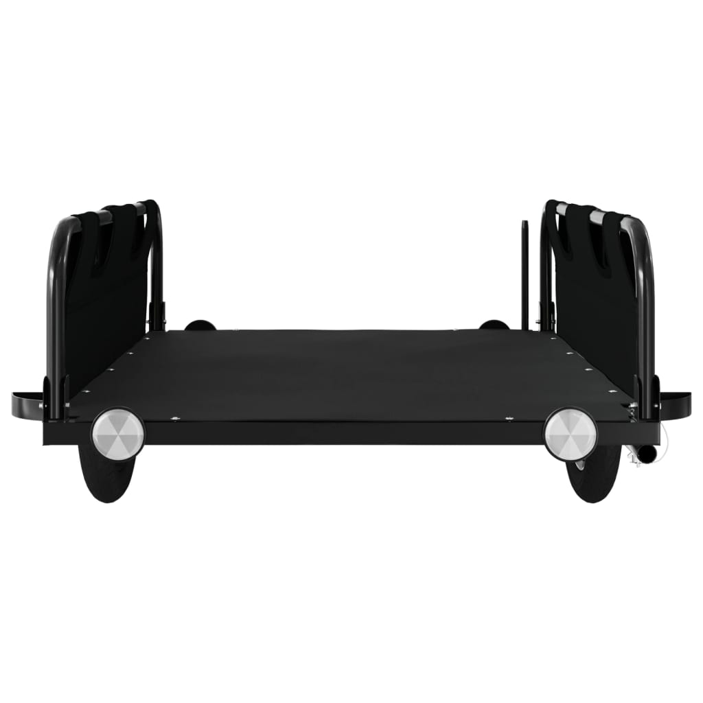 cykeltrailer oxfordstof og jern sort