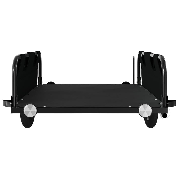 cykeltrailer oxfordstof og jern sort