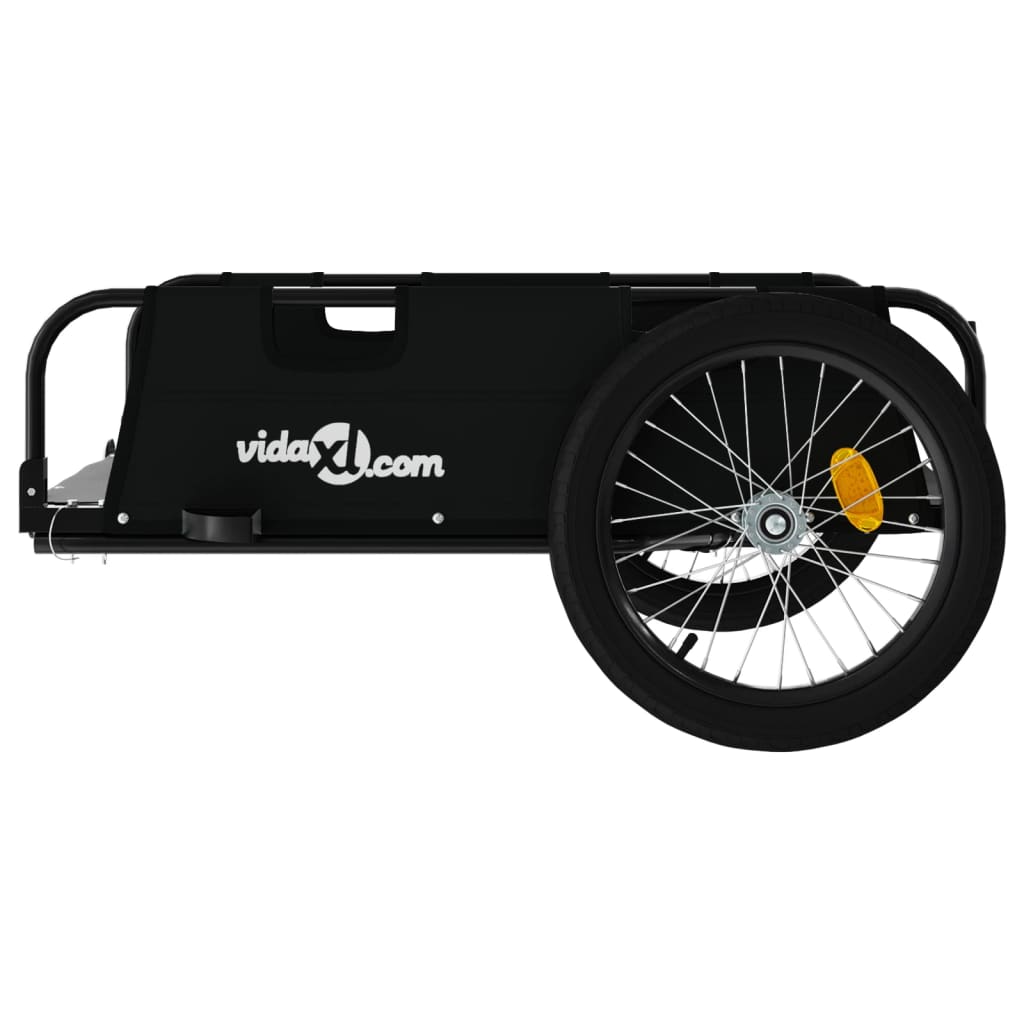 cykeltrailer oxfordstof og jern sort