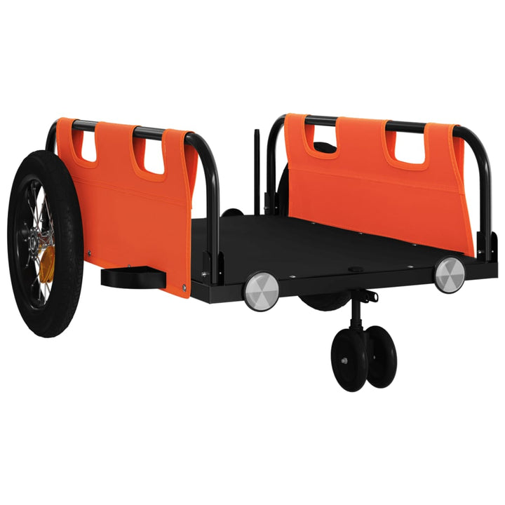 cykeltrailer oxfordstof og jern orange
