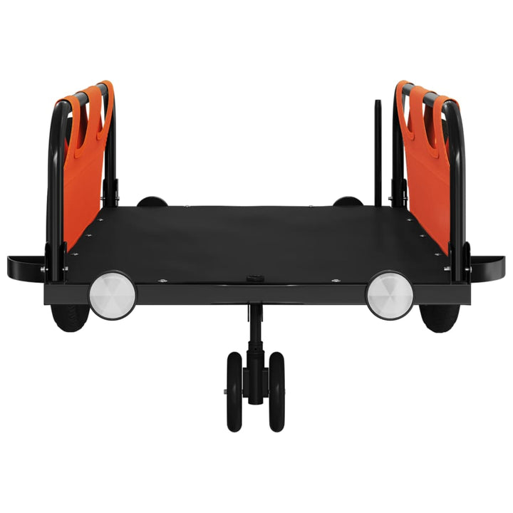 cykeltrailer oxfordstof og jern orange