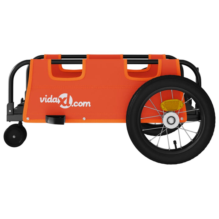 cykeltrailer oxfordstof og jern orange