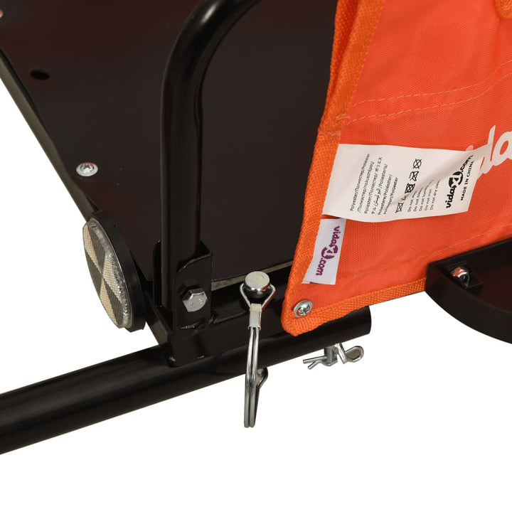 cykeltrailer oxfordstof og jern orange