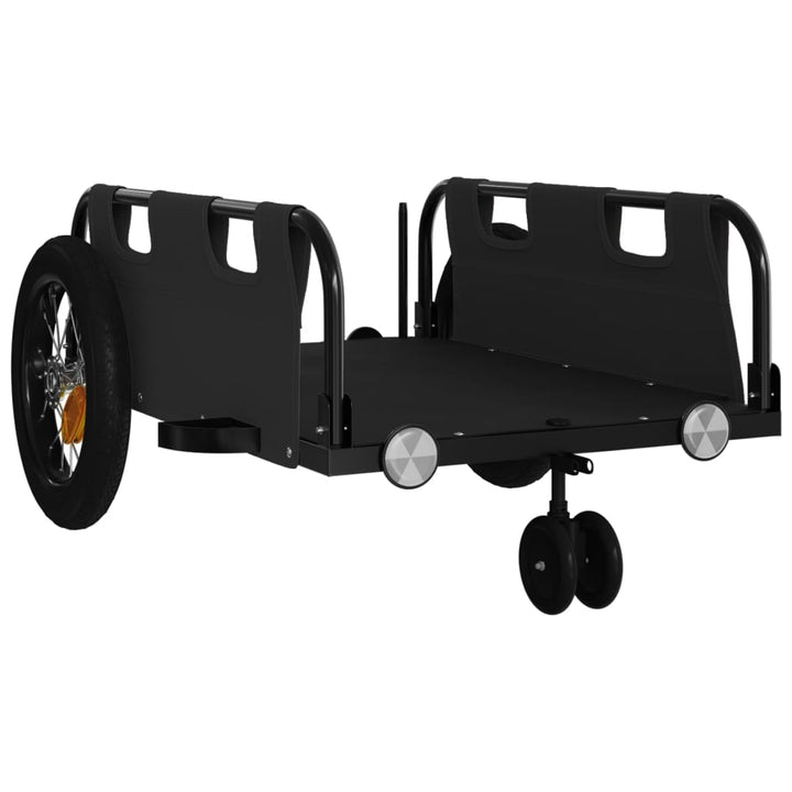 cykeltrailer oxfordstof og jern sort