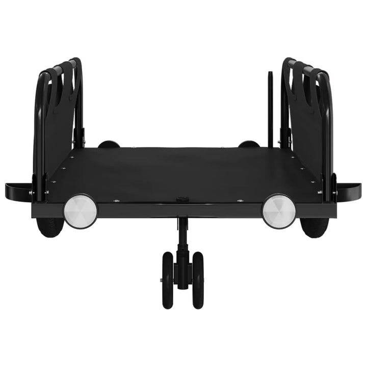 cykeltrailer oxfordstof og jern sort
