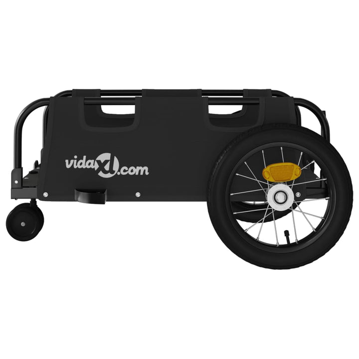 cykeltrailer oxfordstof og jern sort