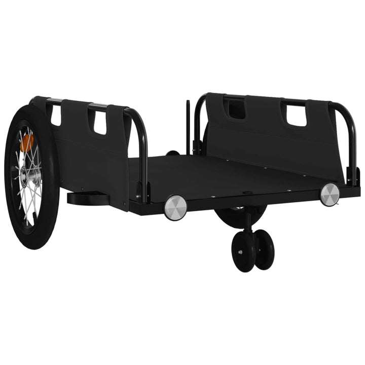cykeltrailer oxfordstof og jern sort