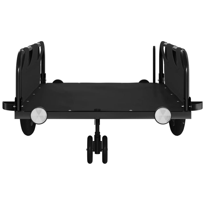 cykeltrailer oxfordstof og jern sort