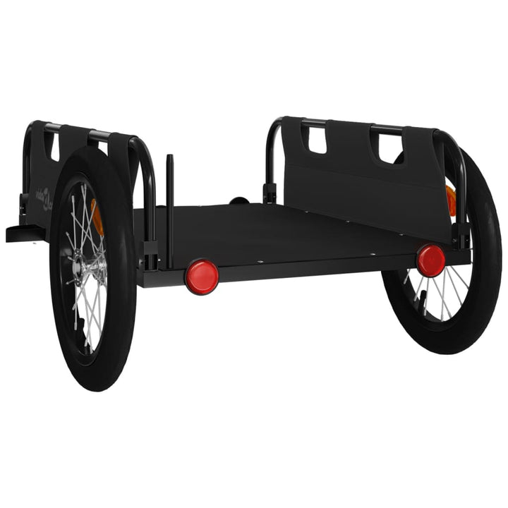 cykeltrailer oxfordstof og jern sort
