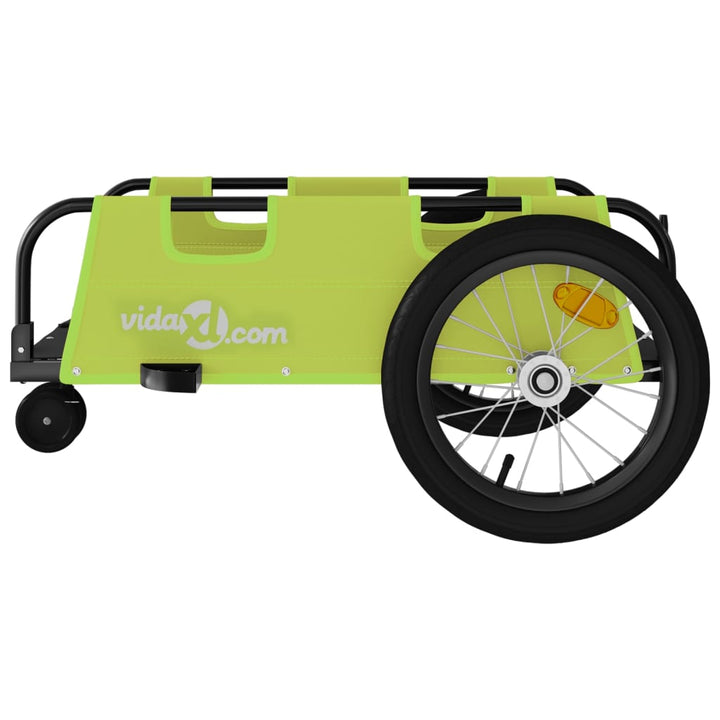 cykeltrailer oxfordstof og jern grøn