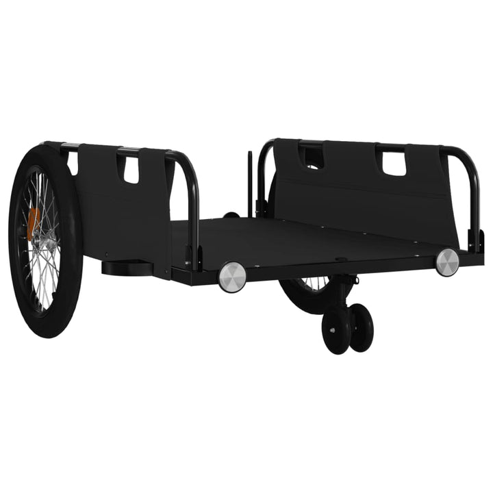 cykeltrailer oxfordstof og jern sort