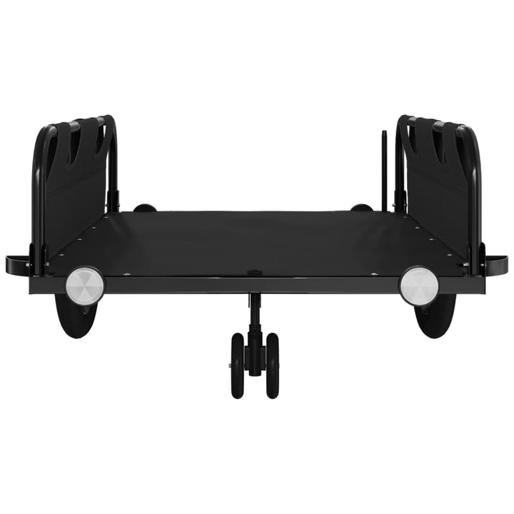 cykeltrailer oxfordstof og jern sort
