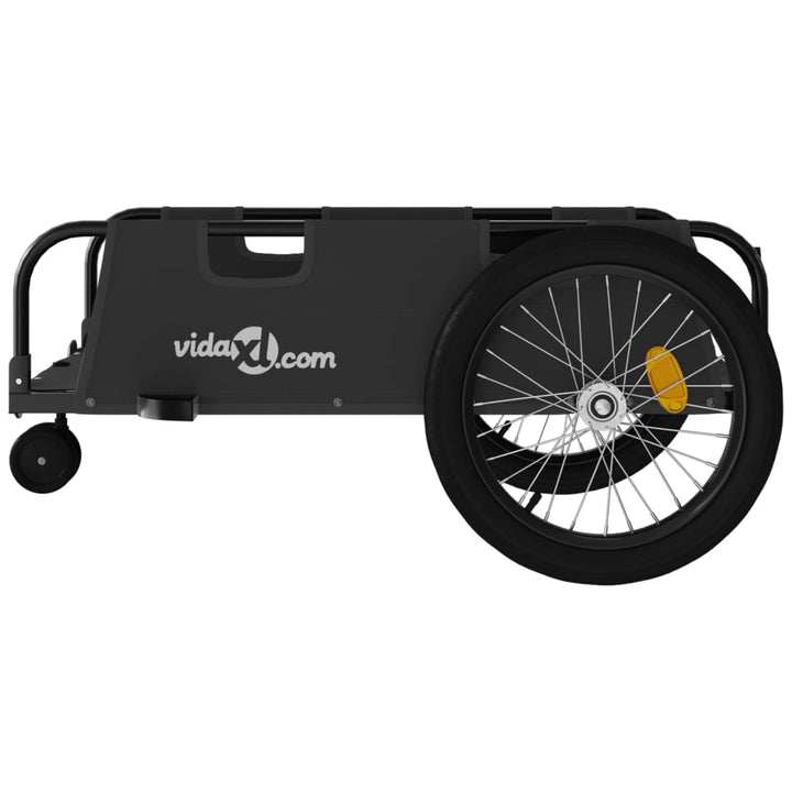 cykeltrailer oxfordstof og jern sort