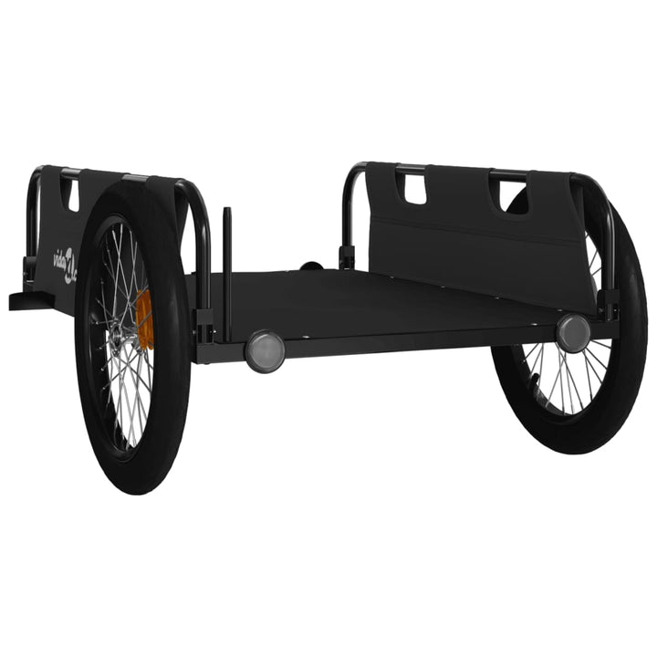 cykeltrailer oxfordstof og jern sort