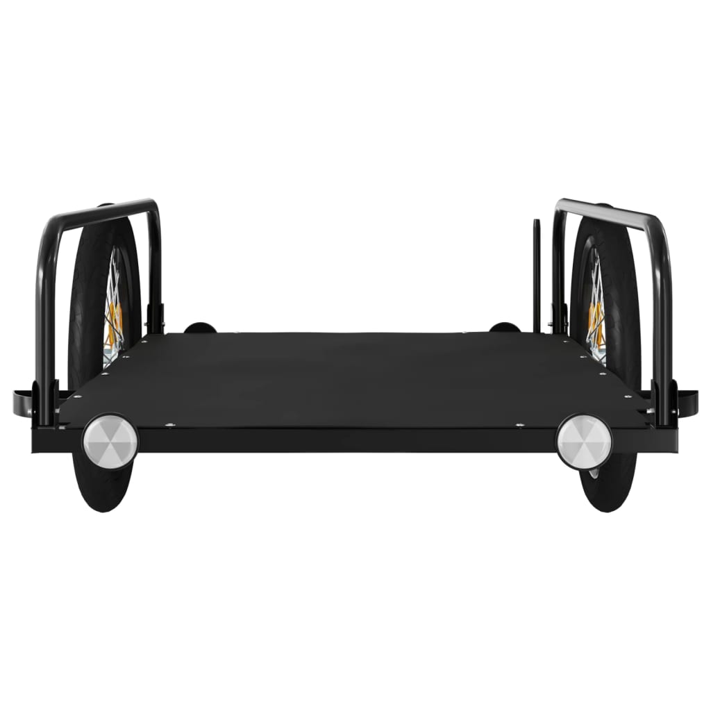 cykelanhænger 135x70x37 cm jern sort