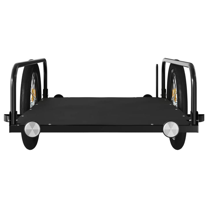 cykelanhænger 135x70x37 cm jern sort