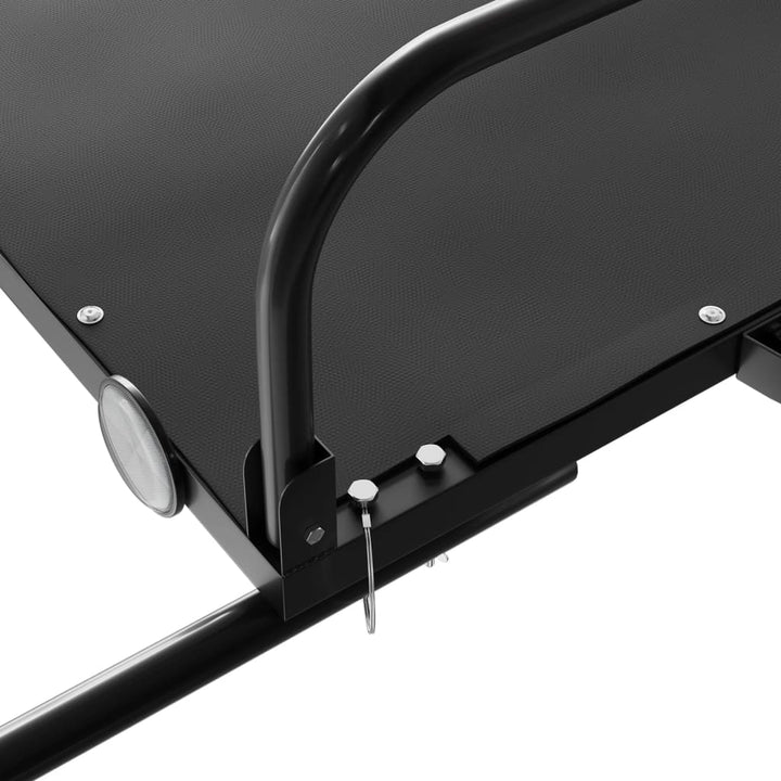 cykelanhænger 135x70x37 cm jern sort
