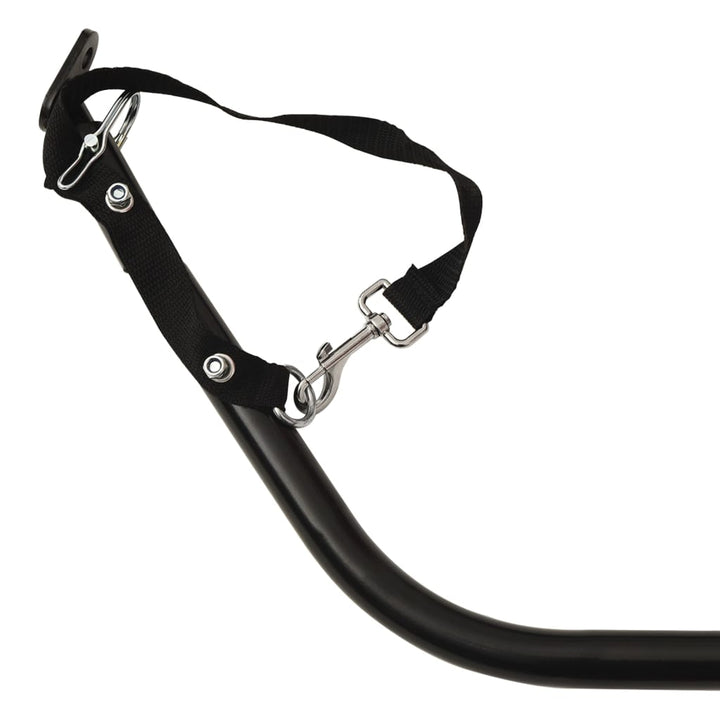 cykelanhænger 135x70x37 cm jern sort
