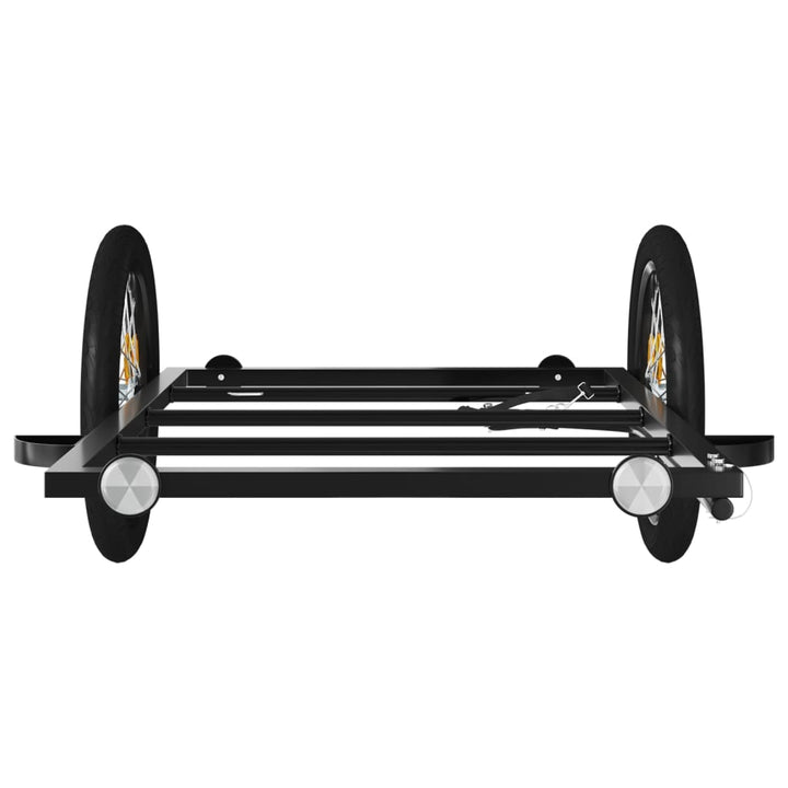 cykelanhænger 135x68x37 cm jern sort