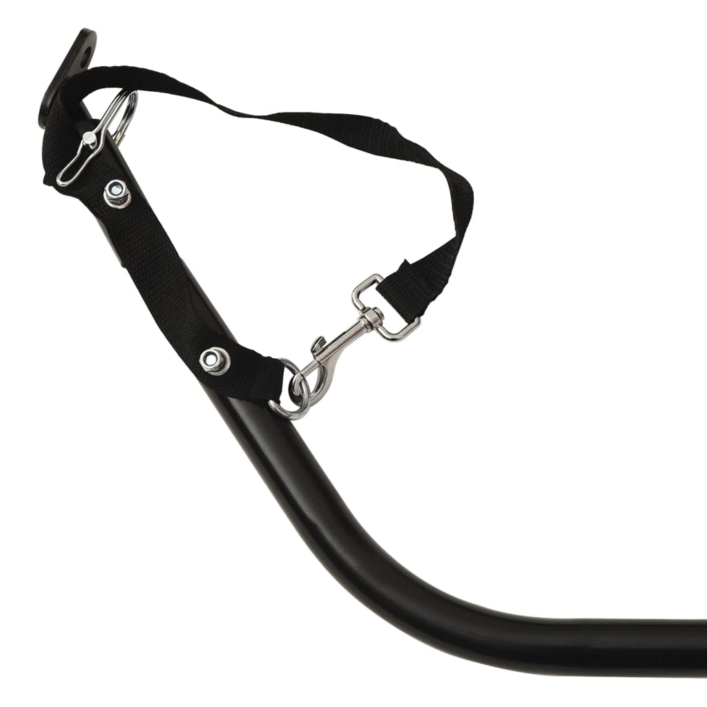 cykelanhænger 135x68x37 cm jern sort