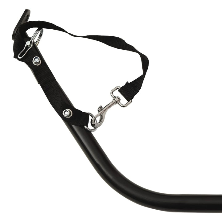 cykelanhænger 135x68x37 cm jern sort