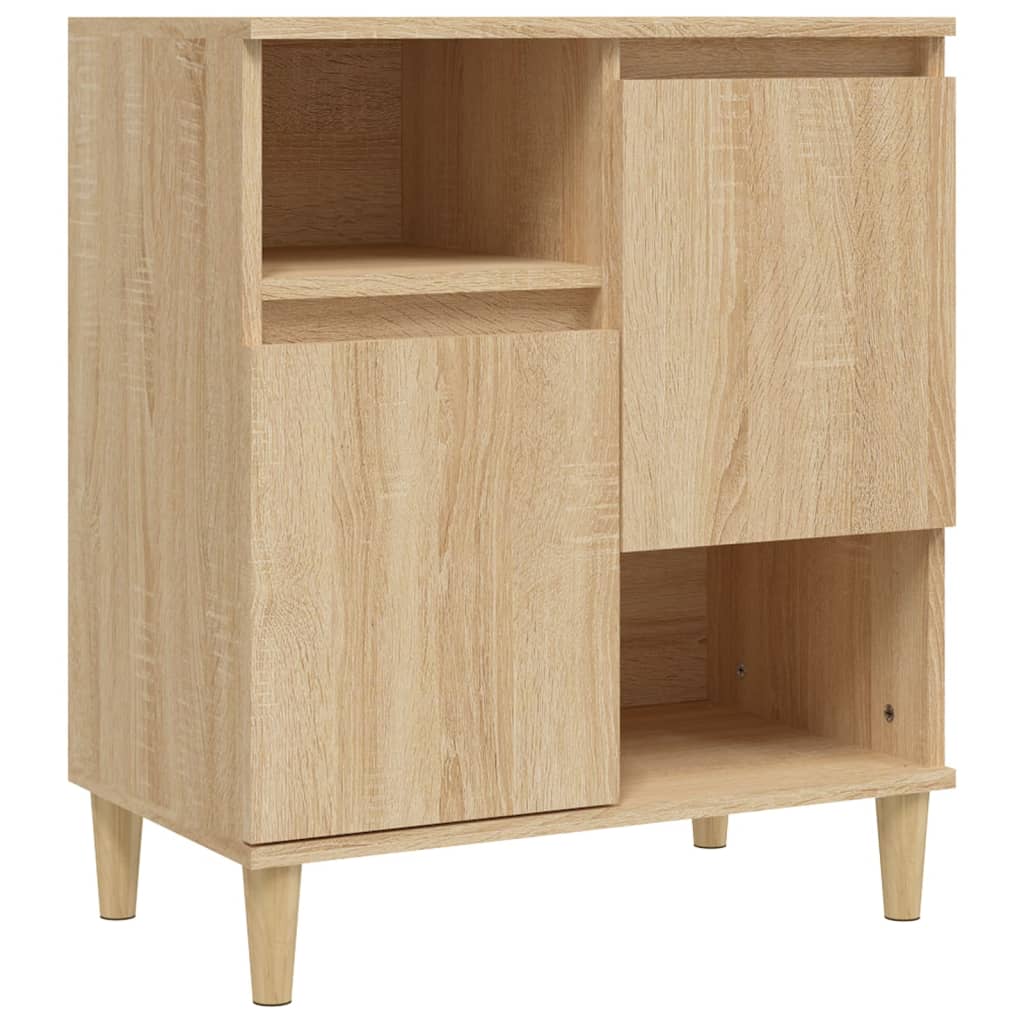 skænke 3 stk. 60x35x70 cm konstrueret træ sonoma-eg