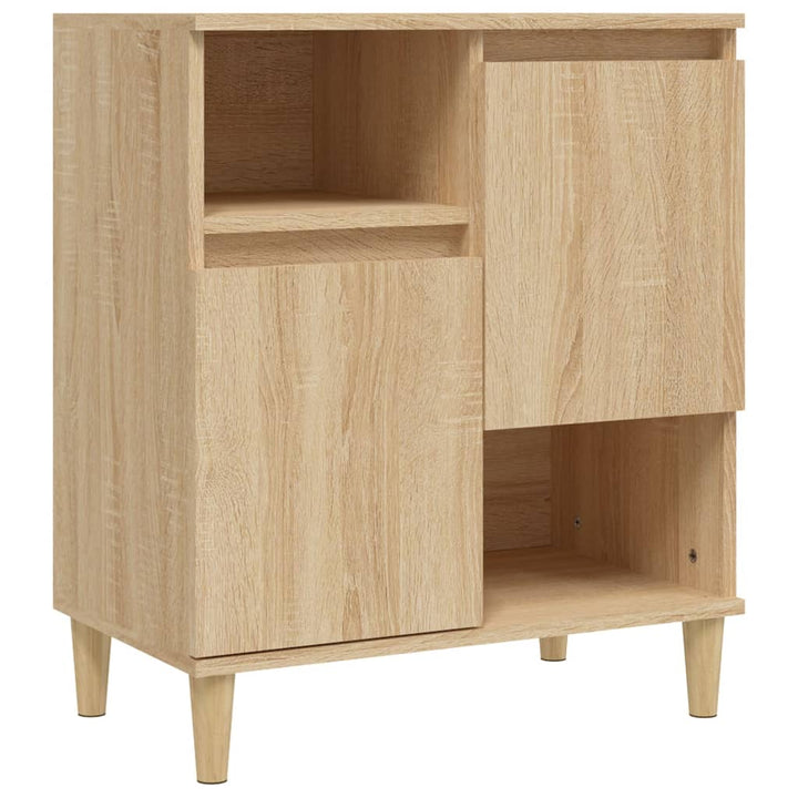 skænke 3 stk. 60x35x70 cm konstrueret træ sonoma-eg