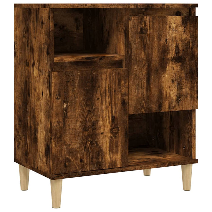 skænke 3 stk. 60x35x70 cm konstrueret træ røget egetræsfarve