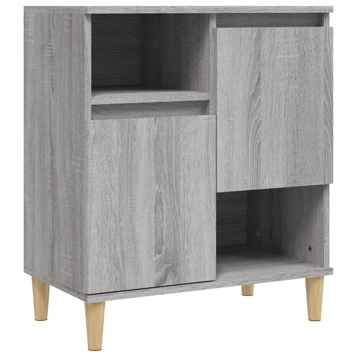 skænke 3 stk. 60x35x70 cm konstrueret træ grå sonoma-eg