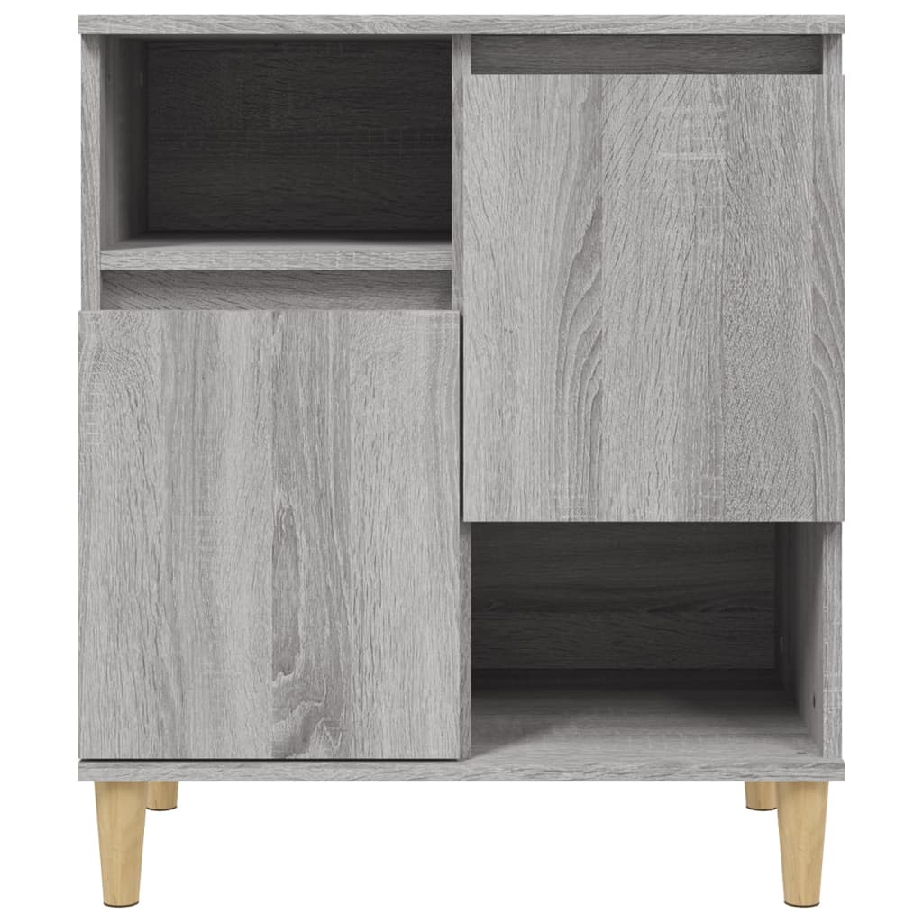 skænke 3 stk. 60x35x70 cm konstrueret træ grå sonoma-eg