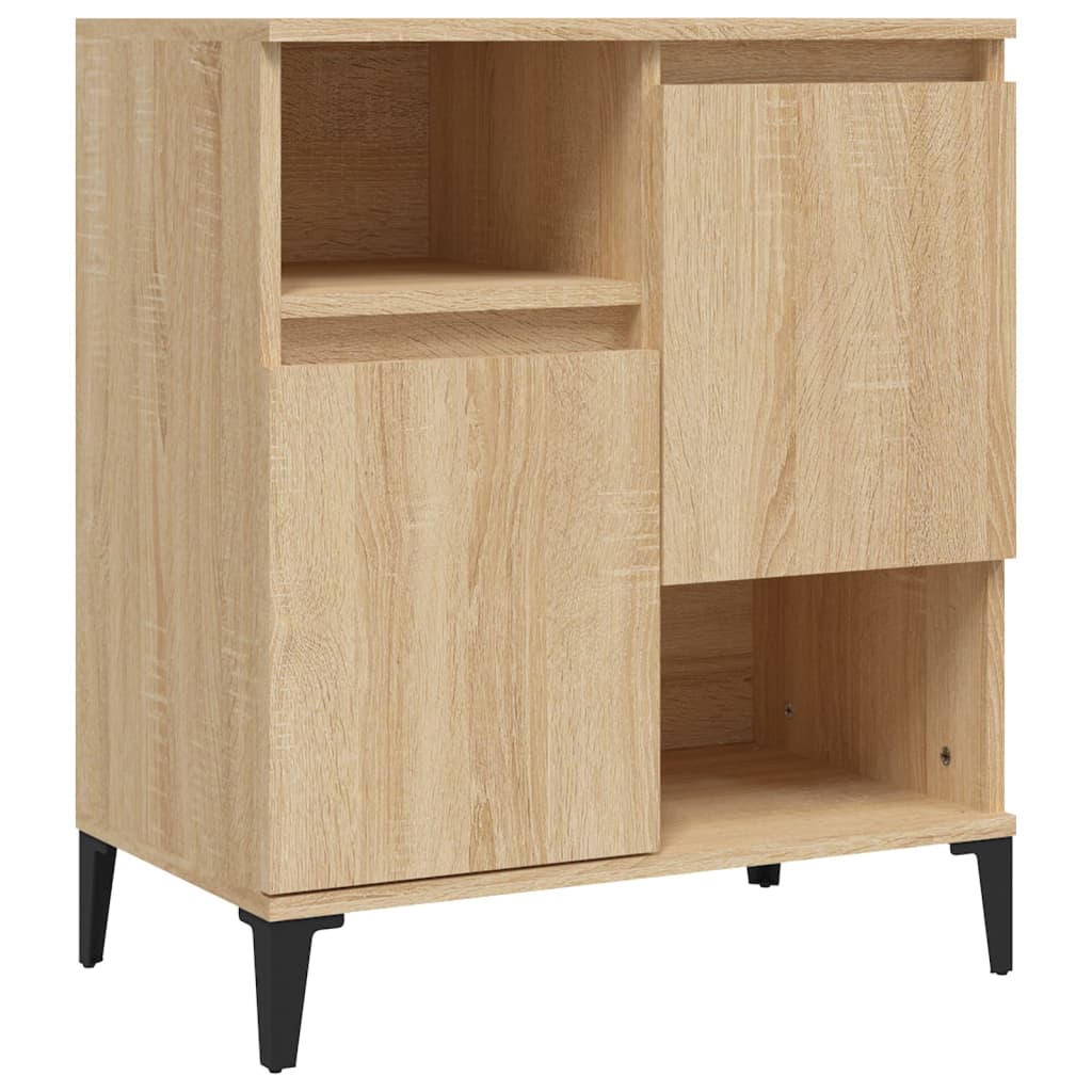 skænke 3 stk. 60x35x70 cm konstrueret træ sonoma-eg