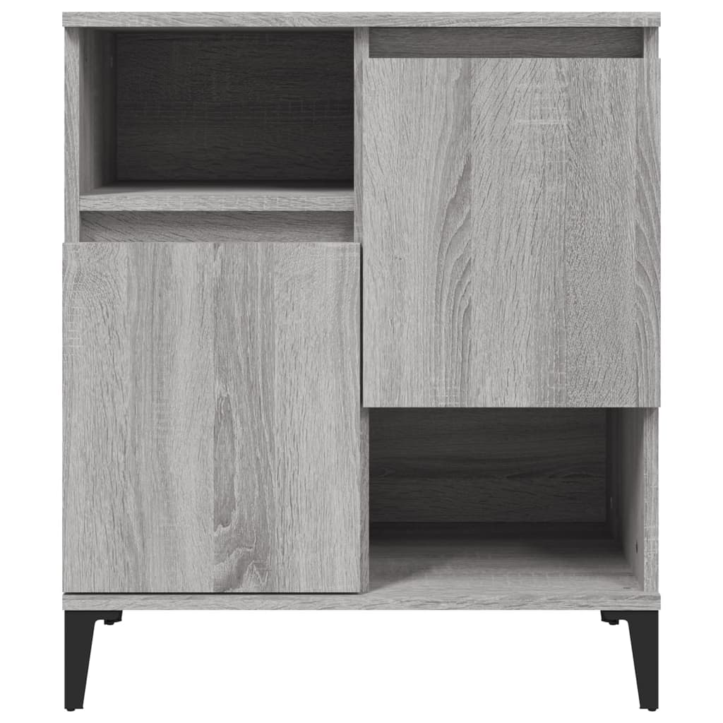 skænke 3 stk. 60x35x70 cm konstrueret træ grå sonoma-eg
