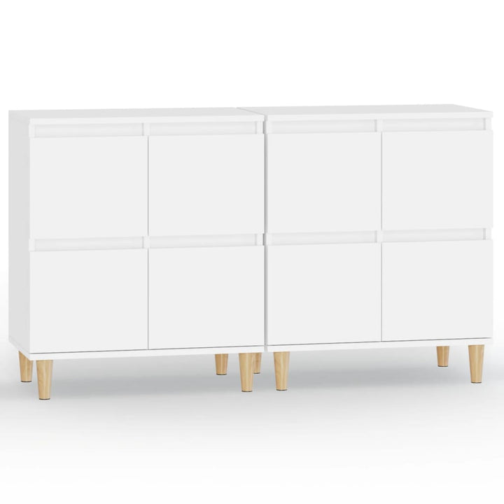 skænke 2 stk. 60x35x70 cm konstrueret træ hvid
