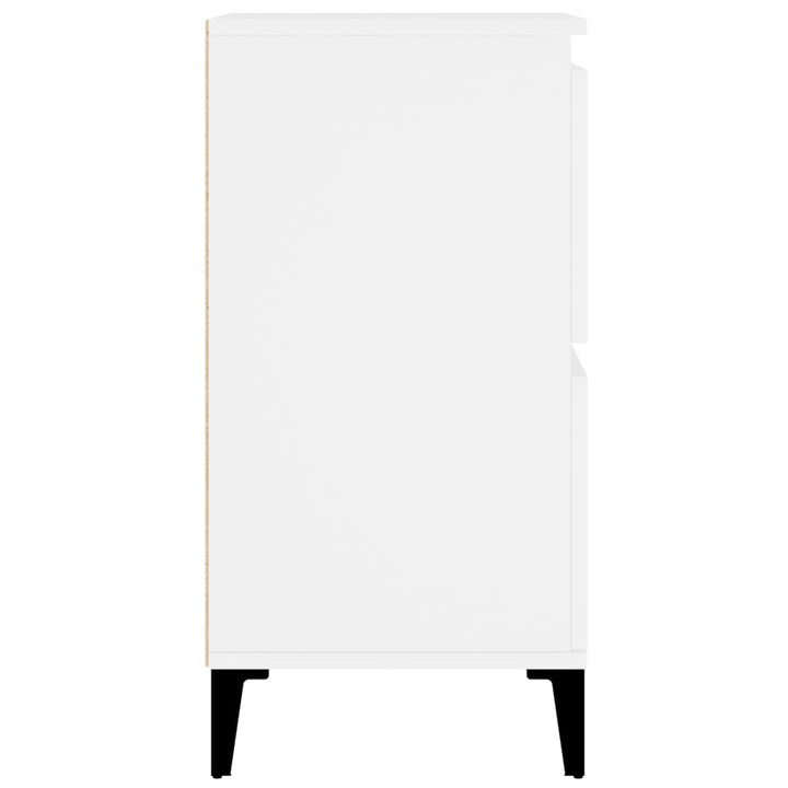 skænke 2 stk. 60x35x70 cm konstrueret træ hvid