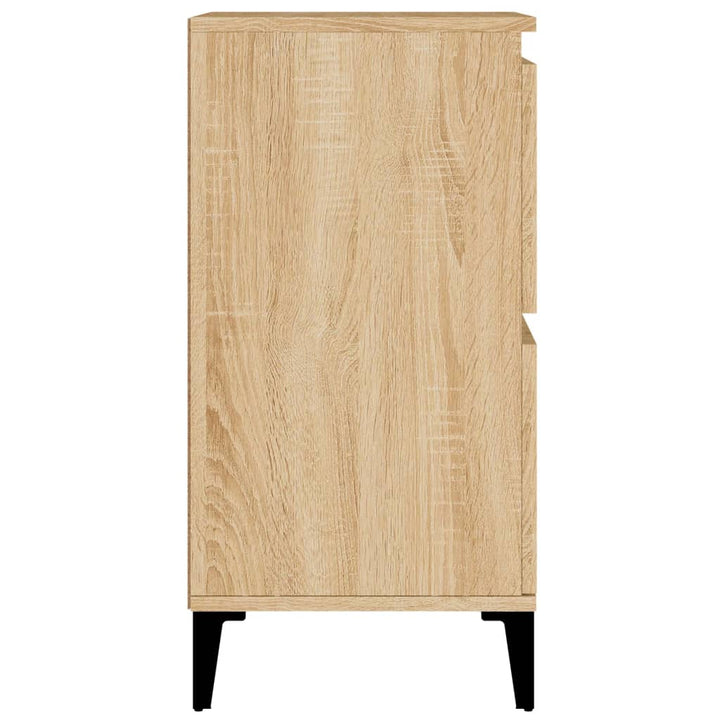 skænke 2 stk. 60x35x70 cm konstrueret træ sonoma-eg