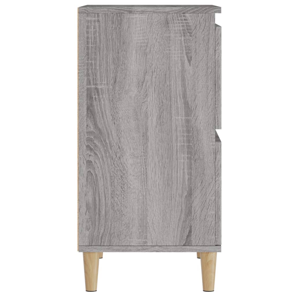 skænke 3 stk. 60x35x70 cm konstrueret træ grå sonoma-eg