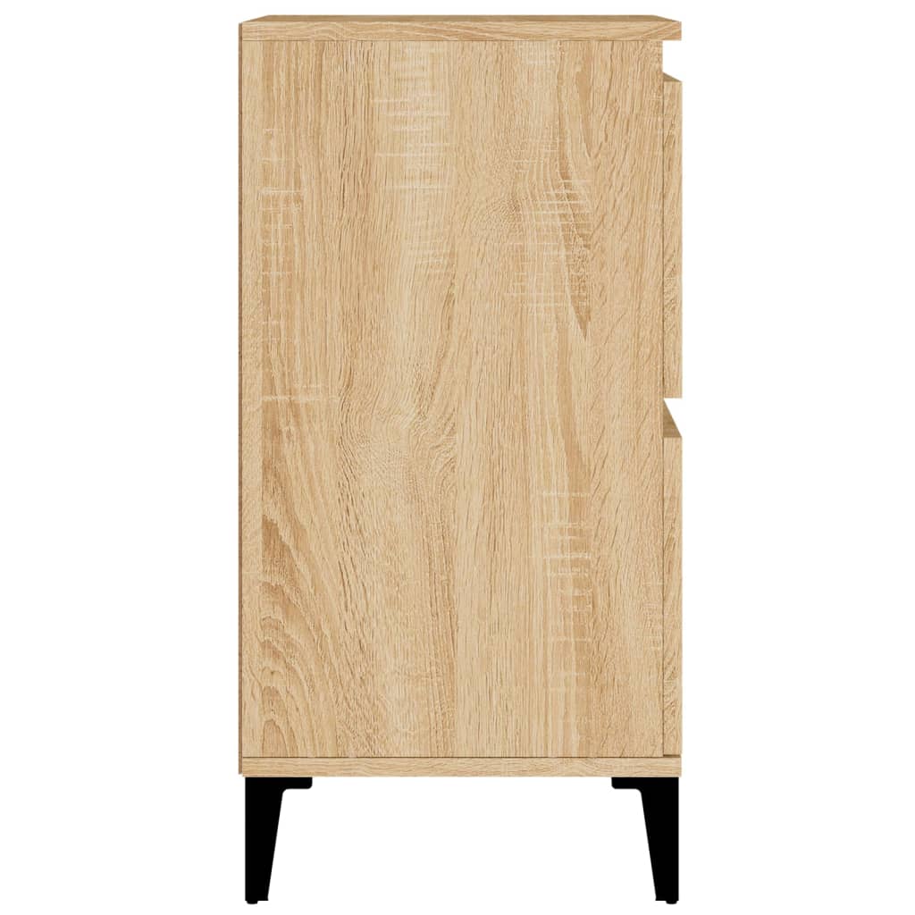 skænke 3 stk. 60x35x70 cm konstrueret træ sonoma-eg