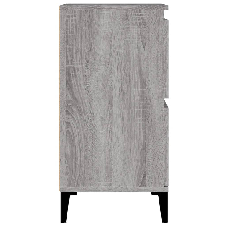 skænke 3 stk. 60x35x70 cm konstrueret træ grå sonoma-eg