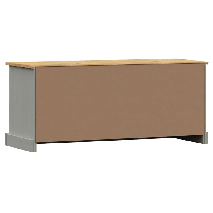 skobænk VIGO 106x35x45 cm massivt fyrretræ grå