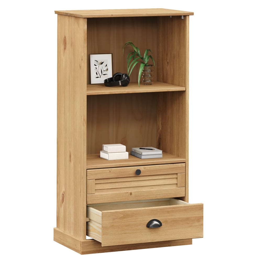 bogreol VIGO 60x35x114,5 cm massivt fyrretræ