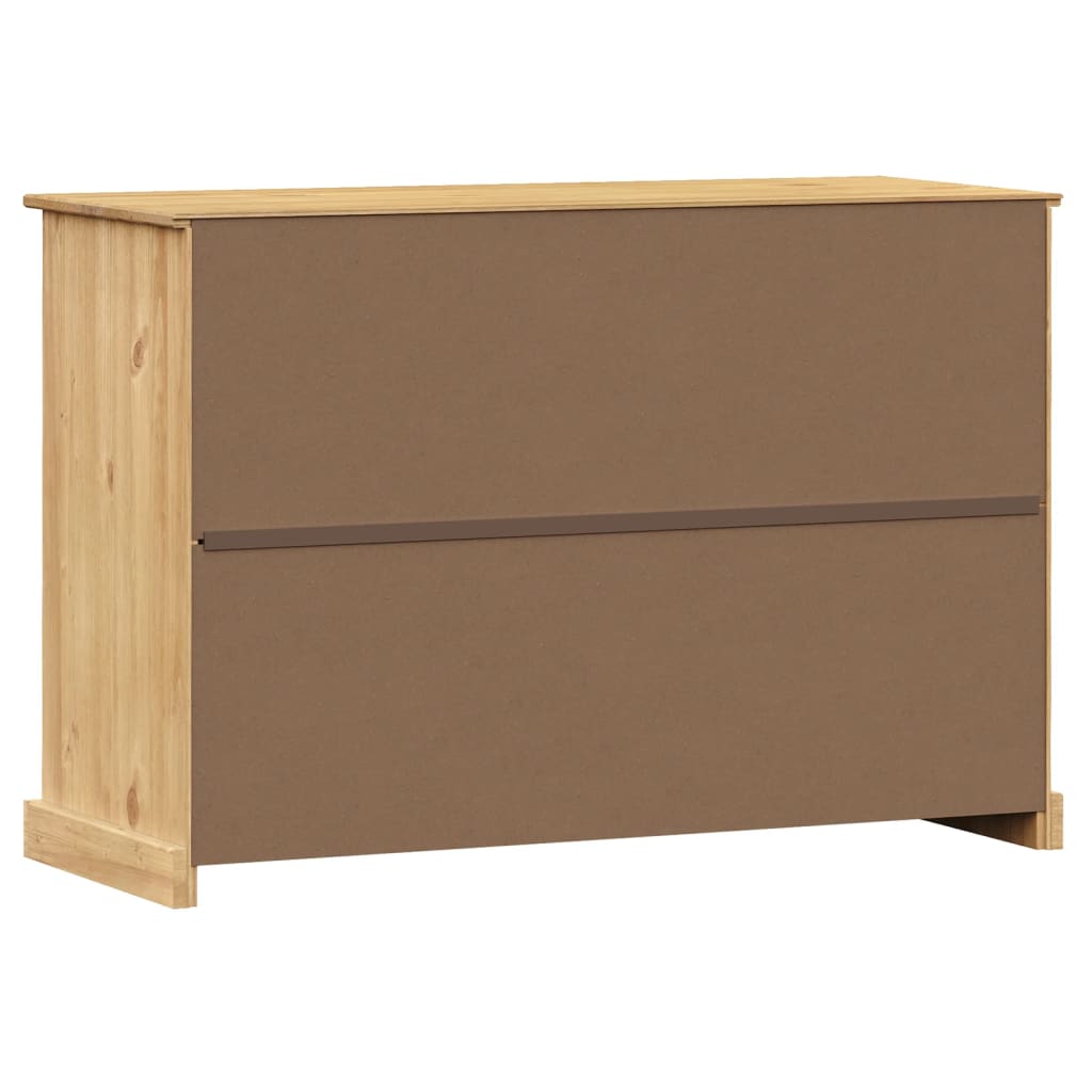 skænk med skuffer VIGO 113x40x75 cm massivt fyrretræ