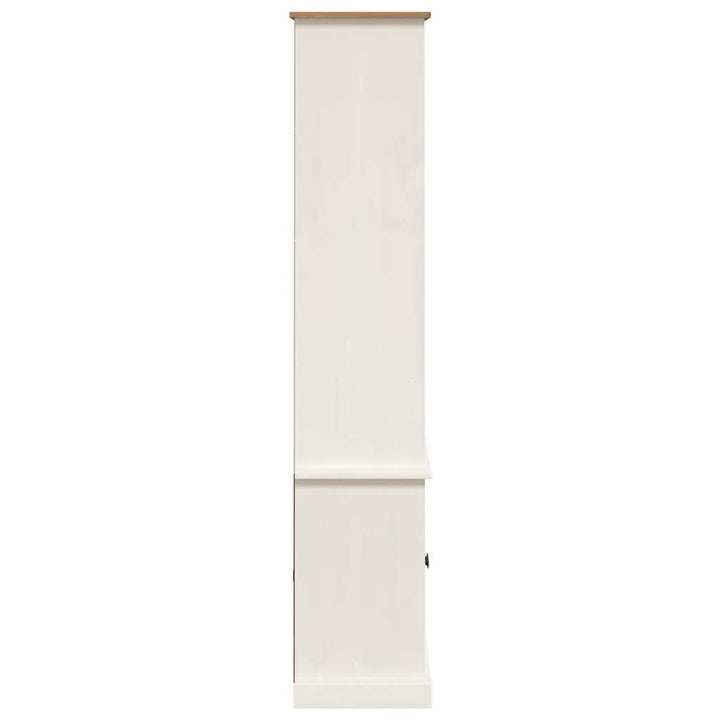 bogreol VIGO 85x35x170 cm massivt fyrretræ hvid