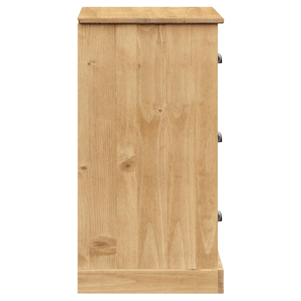 skænk med skuffer VIGO 78x40x75 cm massivt fyrretræ