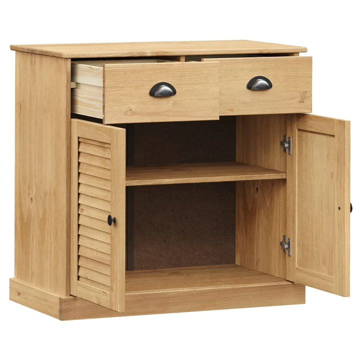 skænk med skuffer VIGO 78x40x75 cm massivt fyrretræ