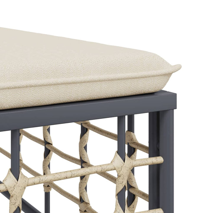 hjørnemoduler til havesofa 2 stk. med hynder polyrattan