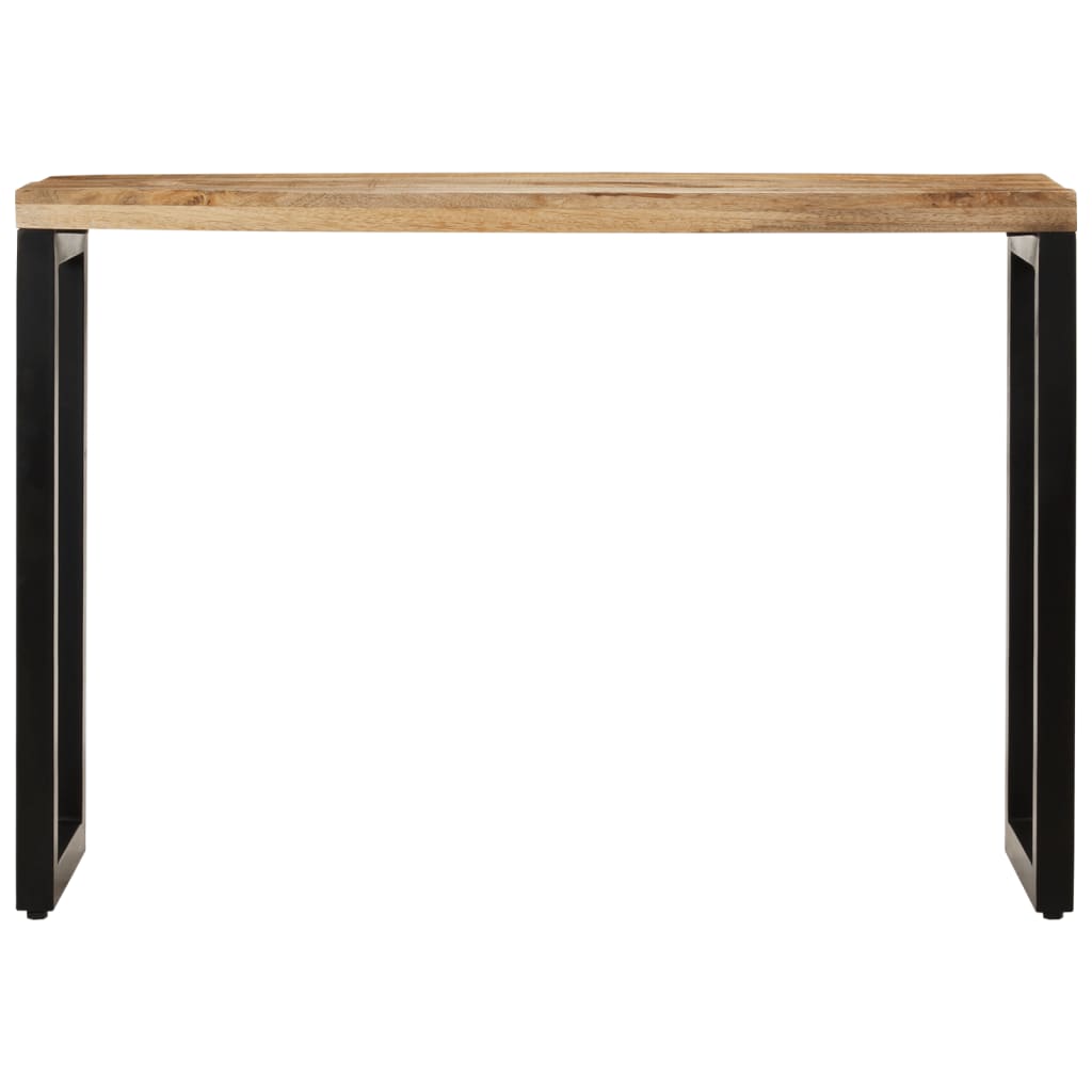 konsolbord 110x35x76 cm massivt ru mangotræ