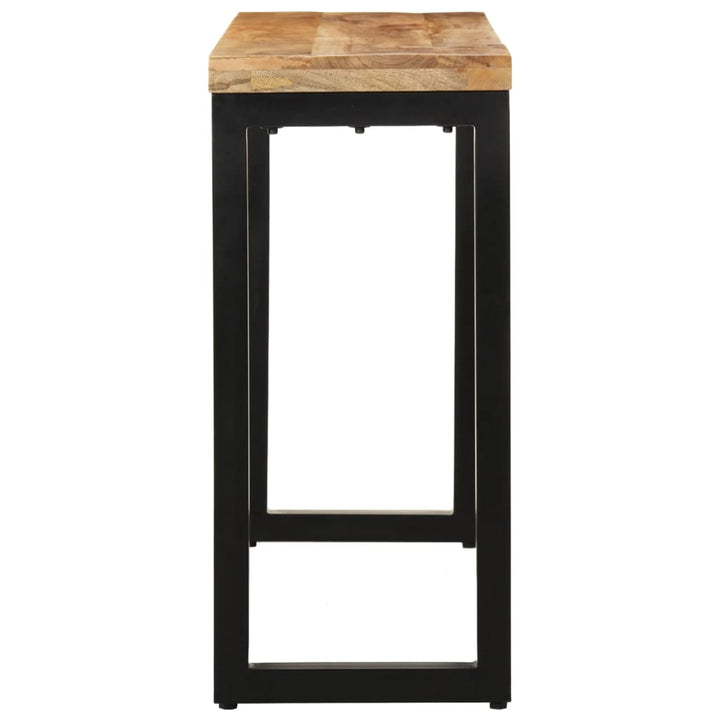konsolbord 110x35x76 cm massivt ru mangotræ