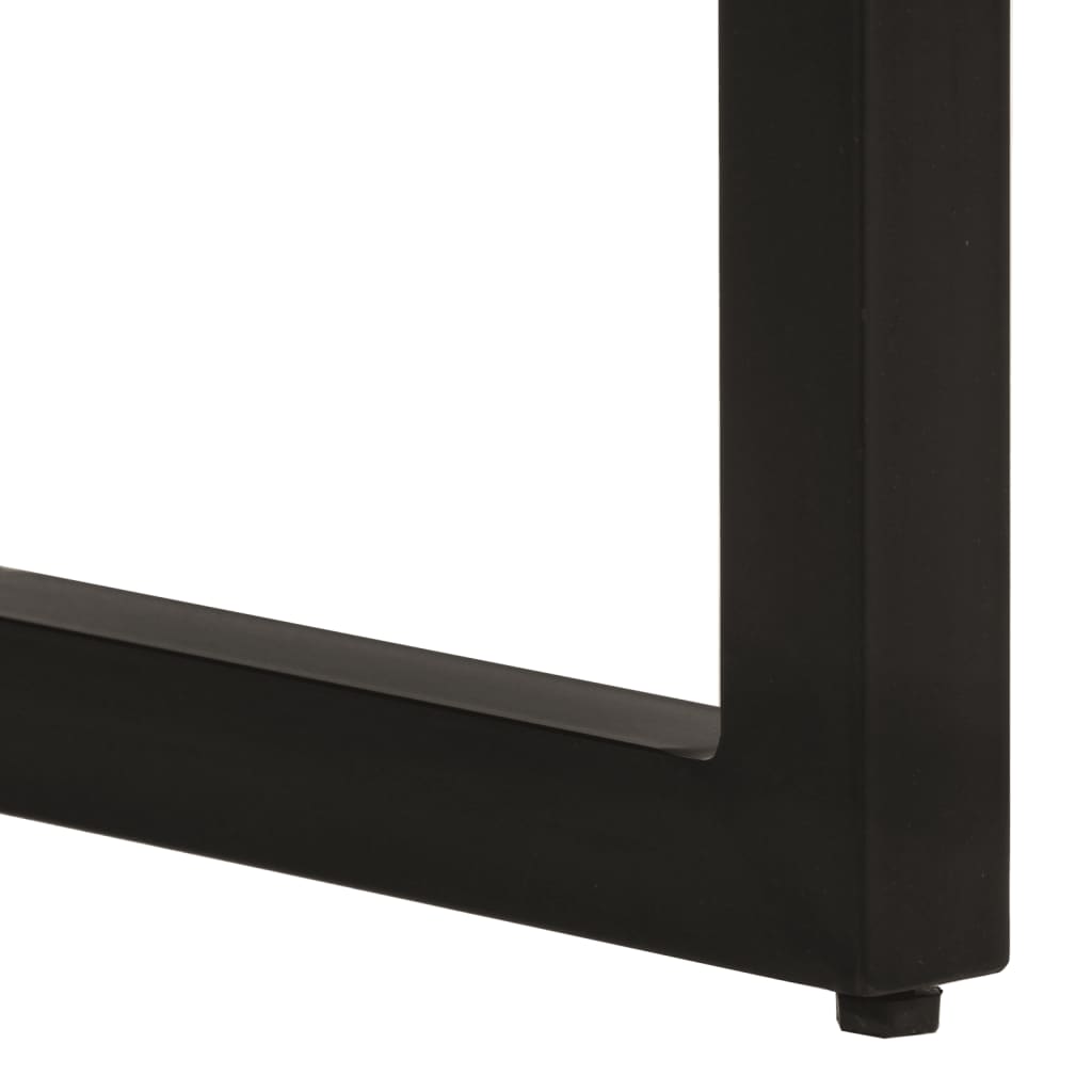 konsolbord 110x35x76 cm massivt ru mangotræ
