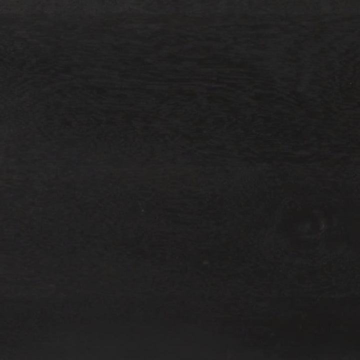 skænk 110x30x75 cm massivt mangotræ sort og guldfarvet
