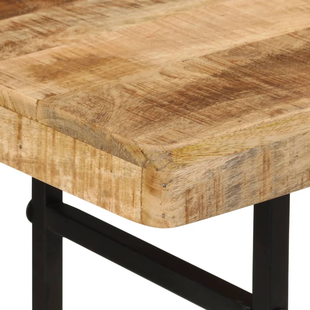 konsolbord 112x36x76 cm massivt mangotræ og jern